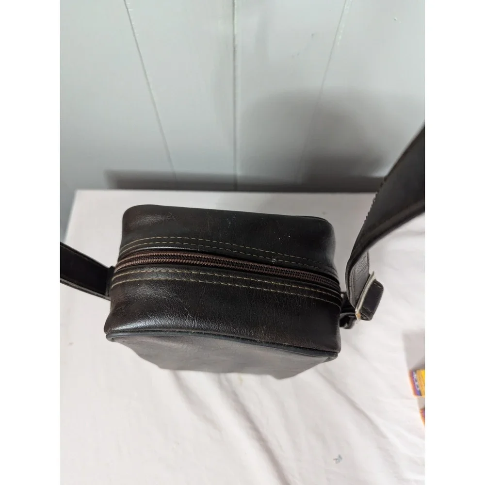 Vintage Camera carry crossbody shoulder bag‎ satchel man men unisex brown tote